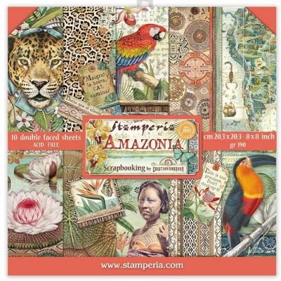Stamperia Amazonia Designpapier - Paper Pack